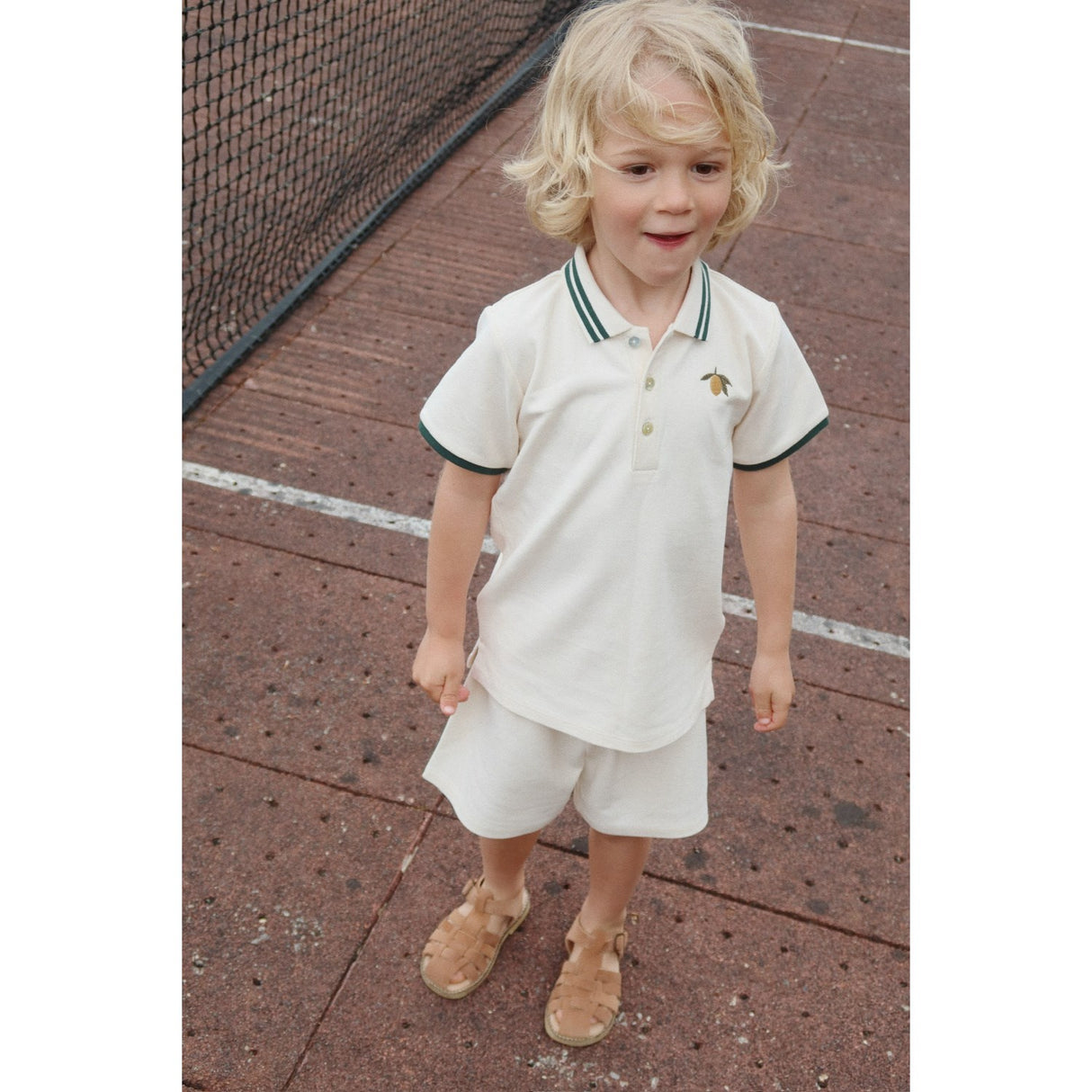 Konges Sløjd Antique White Florian Polo Shirt Gots