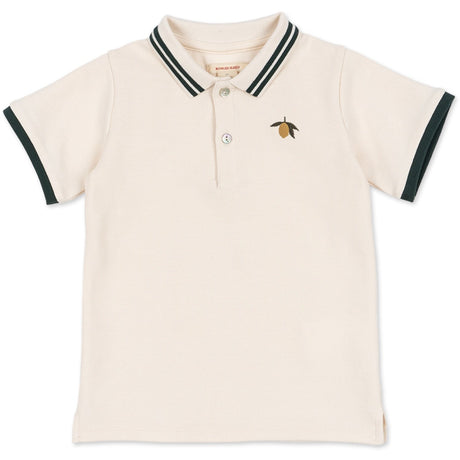 Konges Sløjd Antique White Florian Polo Shirt Gots