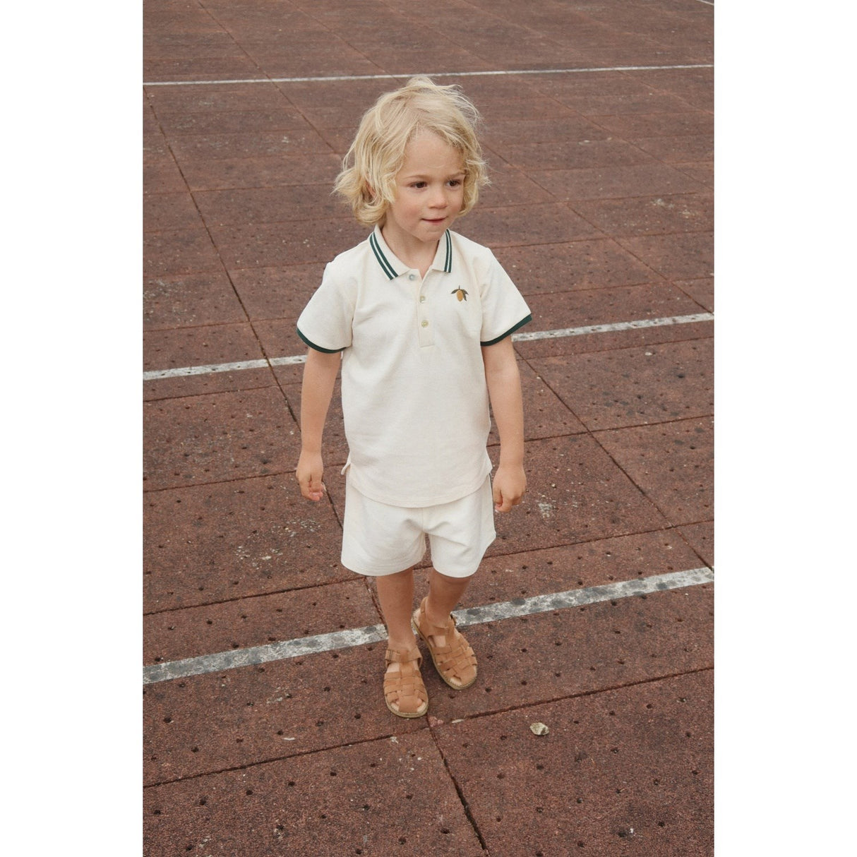 Konges Sløjd Antique White Florian Polo Shirt Gots