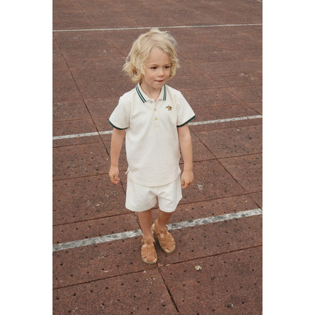 Konges Sløjd Antique White Florian Polo Shirt Gots