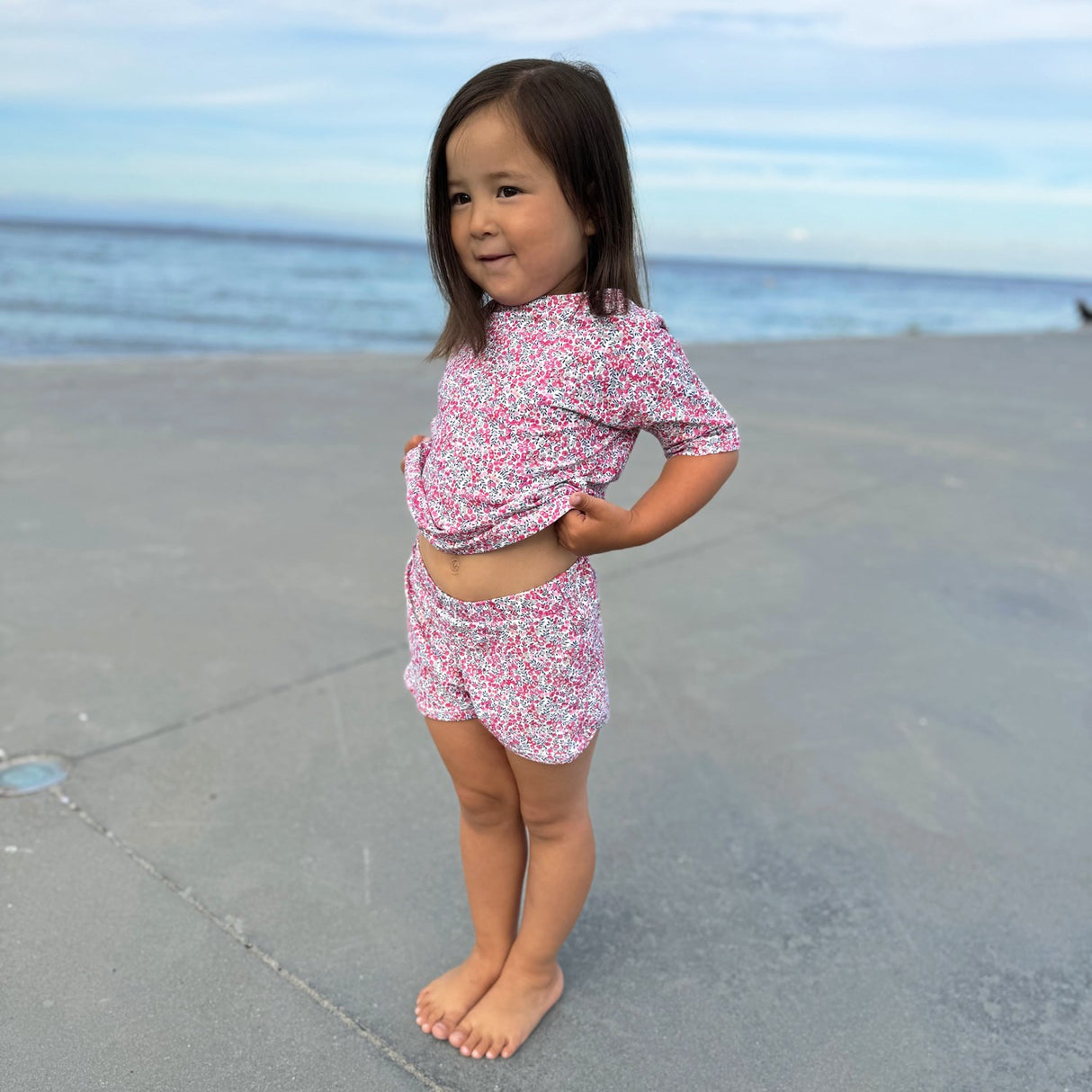 Petit Crabe Wiltshire Bud Alexa Swim Shorts - Made With Liberty© Fabric