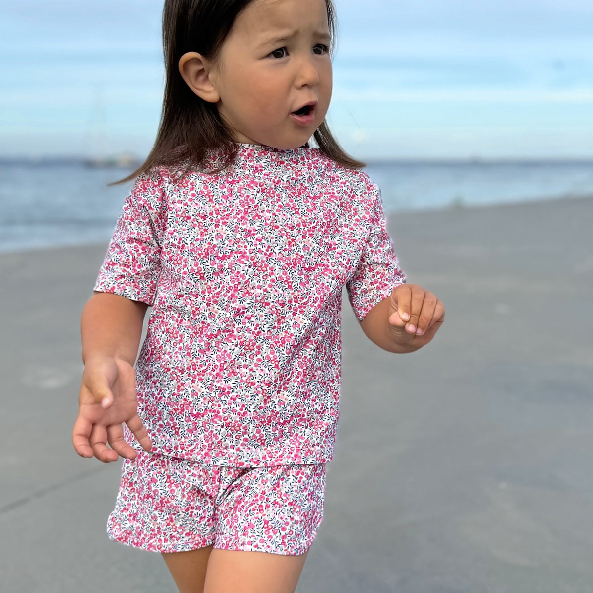 Petit Crabe Wiltshire Bud Alexa Swim Shorts - Made With Liberty© Fabric