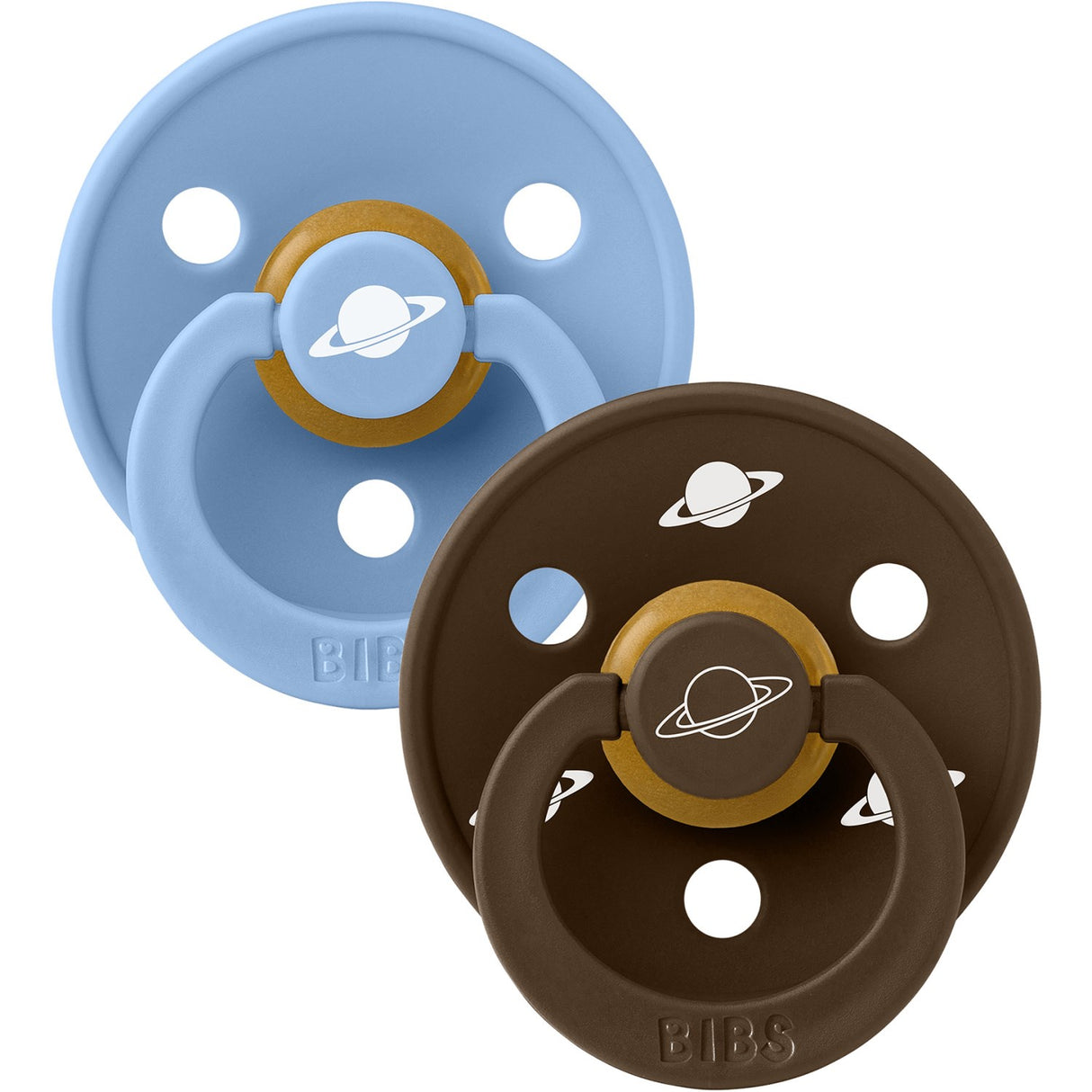 Bibs X Planet Nusa Sky Blue Mix Pacifier Colour Latex 2-Pack Size 2