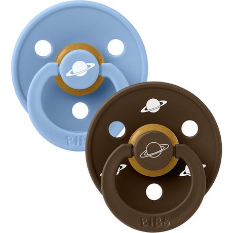 Bibs X Planet Nusa Sky Blue Mix Pacifier Colour Latex 2-Pack Size 2