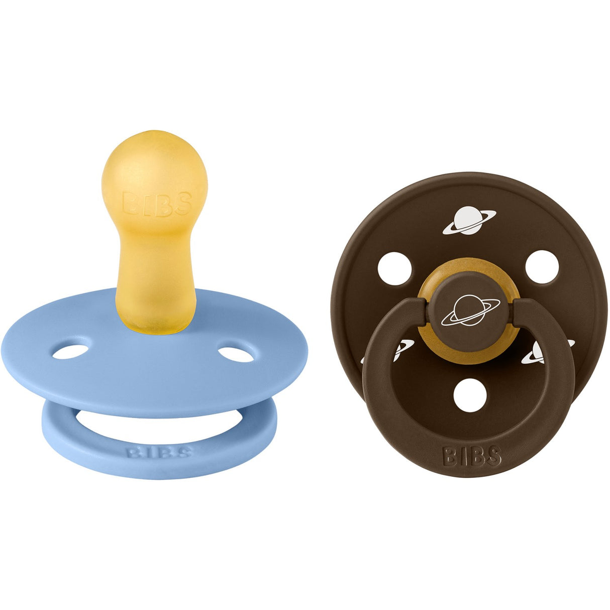 Bibs X Planet Nusa Sky Blue Mix Pacifier Colour Latex 2-Pack Size 2