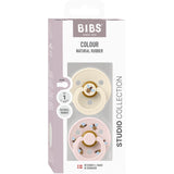 Bibs Ivory Mix Pacifier Studio Colour Bumblebee Latex 2-Pack