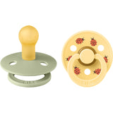Bibs Sage Mix Pacifier Studio Colour Ladybug Latex 2-Pack