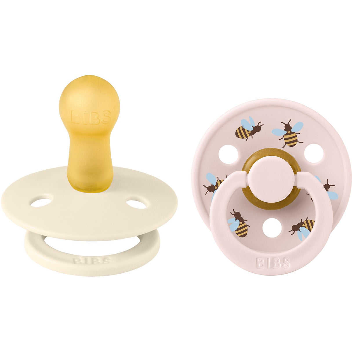 Bibs Ivory Mix Pacifier Studio Colour Bumblebee Latex 2-Pack