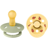 Bibs Sage Mix Pacifier Studio Colour Ladybug Latex 2-Pack