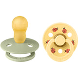 Bibs Sage Mix Pacifier Studio Colour Ladybug Latex 2-Pack