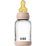 Bibs Blush Glass Baby Bottle Round Latex Slow Flow