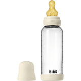 Bibs Ivory Glass Baby Bottle Round Latex Medium Flow