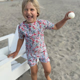 Petit Crabe Poppy & Daisy P Luna Boatneck Uv-Shirt S/S - Made With Liberty© Fabric