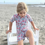 Petit Crabe Poppy & Daisy P Luna Boatneck Uv-Shirt S/S - Made With Liberty© Fabric