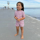 Petit Crabe Wiltshire Bud Luna Boatneck Uv-Shirt S/S - Made With Liberty© Fabric