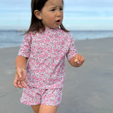 Petit Crabe Wiltshire Bud Luna Boatneck Uv-Shirt S/S - Made With Liberty© Fabric