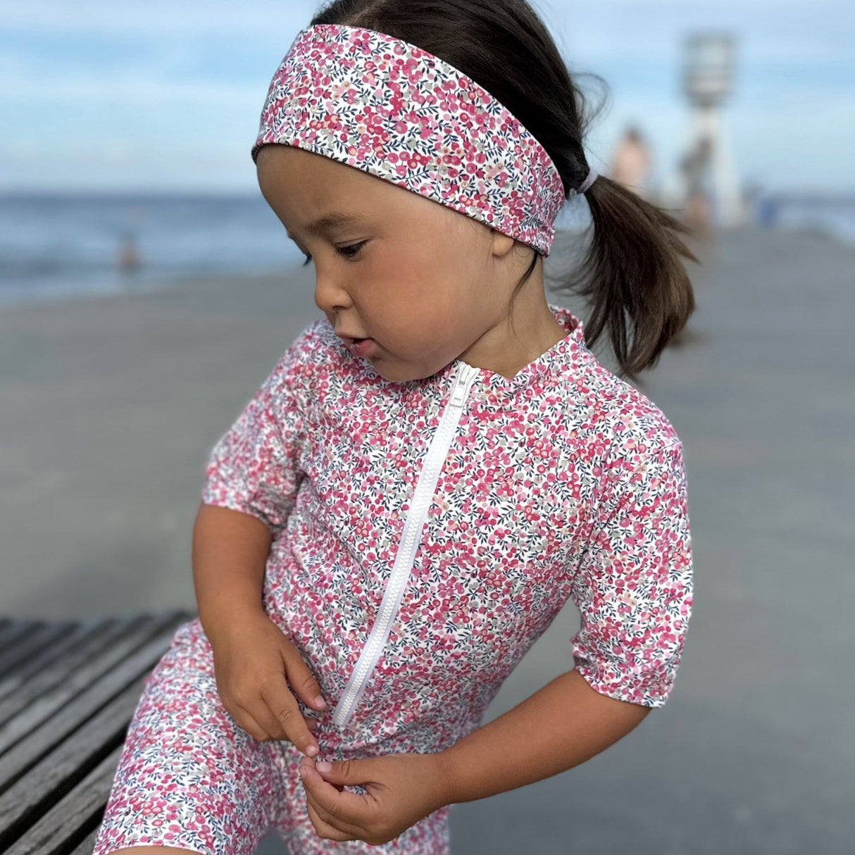 Petit Crabe Wiltshire Bud Natsu Sunsuit S/S - Made With Liberty© Fabric