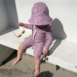 Petit Crabe Wiltshire Bud Combi Sunsuit - Made With Liberty© Fabric