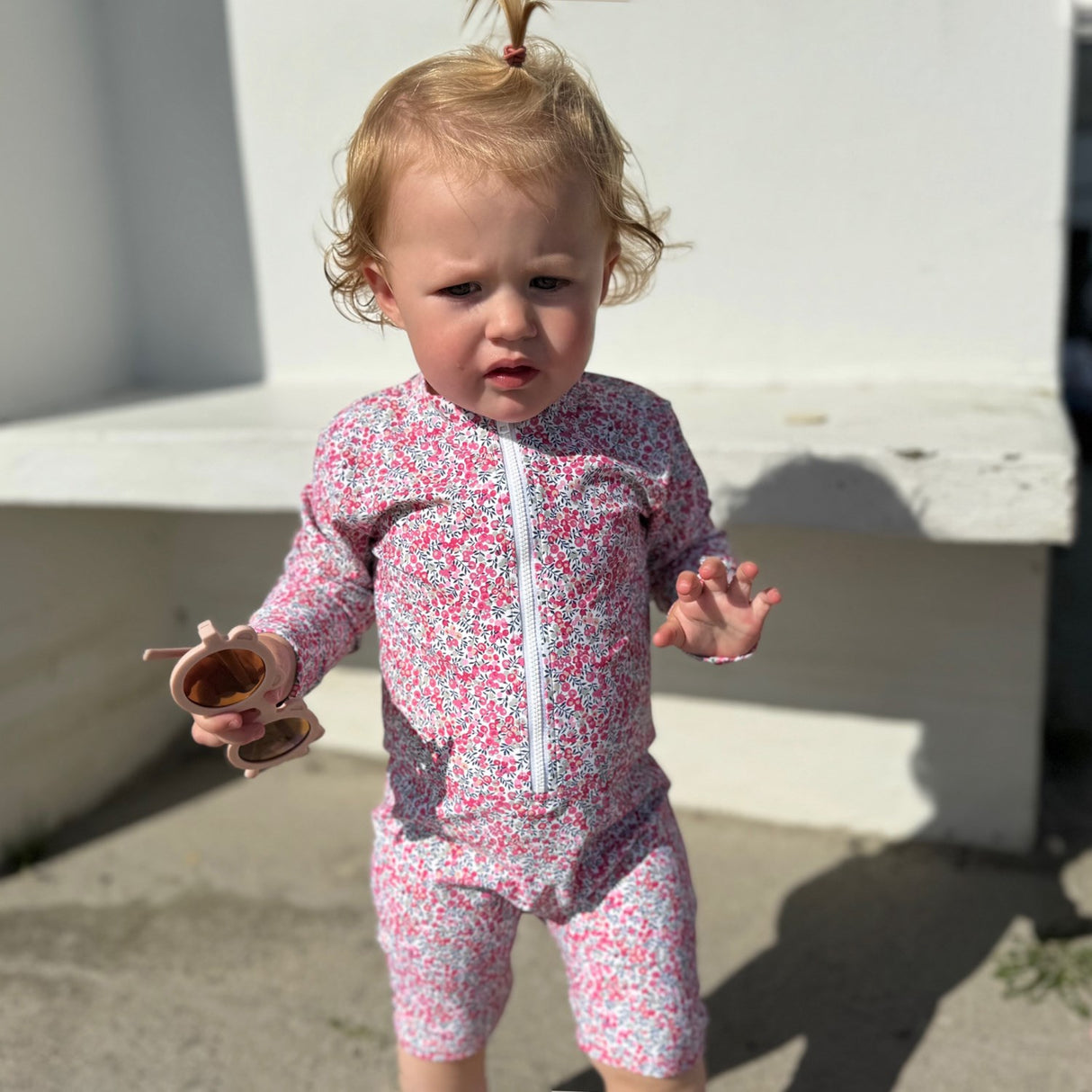 Petit Crabe Wiltshire Bud Combi Sunsuit - Made With Liberty© Fabric