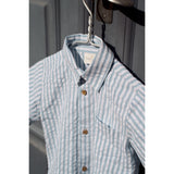 THE NEW Siblings X Luksusbaby Blue Fog Striped Ojo Shirt
