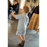 THE NEW Siblings X Luksusbaby Blue Fog Striped Ojo Shirt