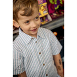 THE NEW Siblings X Luksusbaby Blue Fog Striped Ojo Shirt