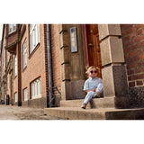 THE NEW Siblings X Luksusbaby Blue Fog Striped Ojo Shorts