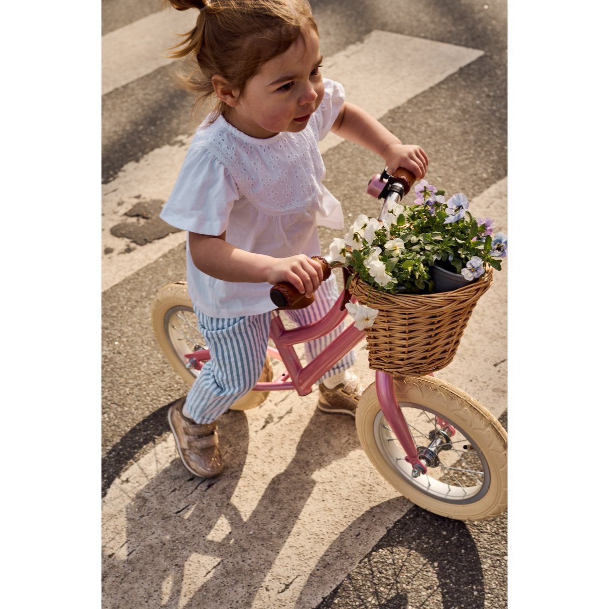 THE NEW Siblings X Luksusbaby Blue Fog Striped Ojo Shorts