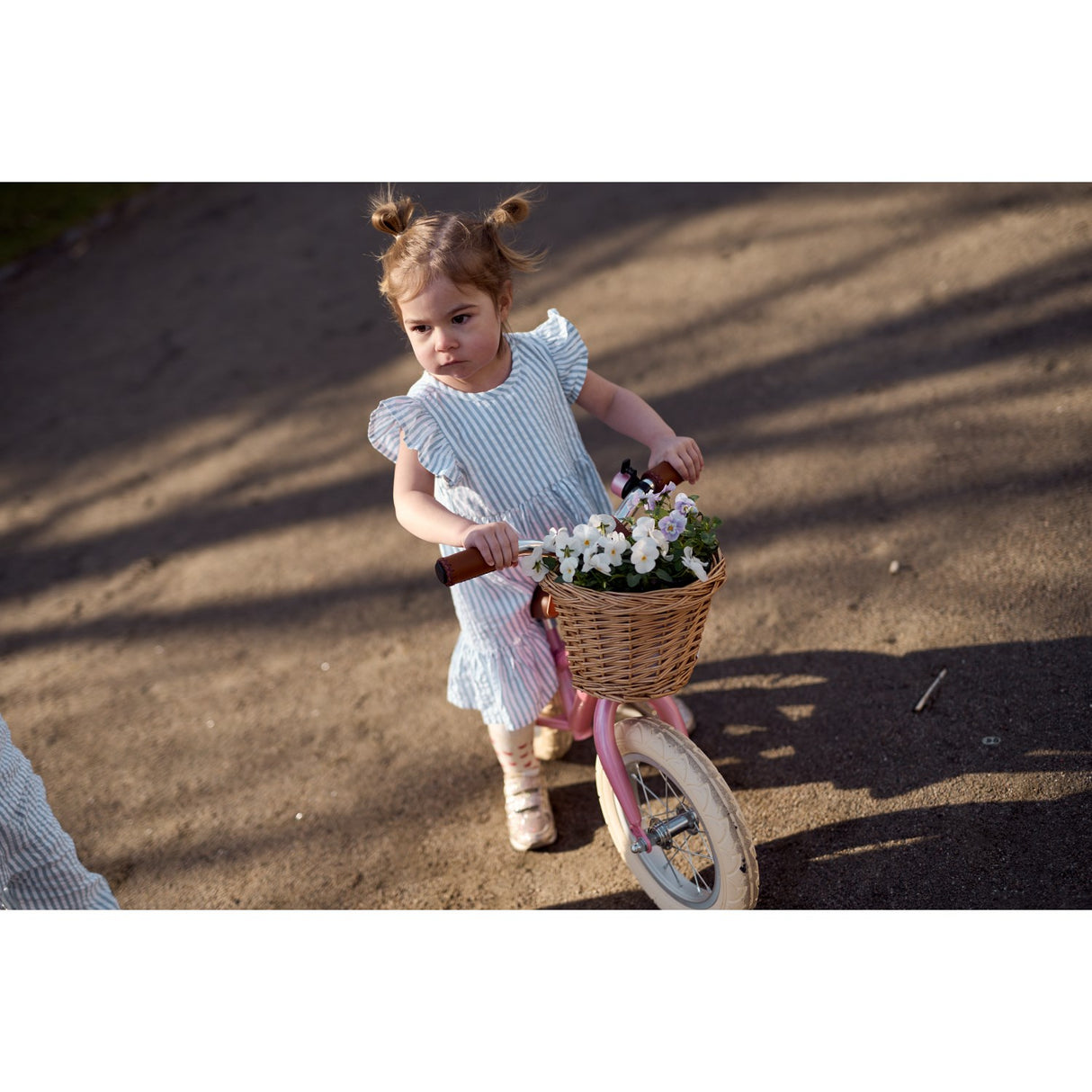 THE NEW Siblings X Luksusbaby Blue Fog Striped Ojo Dress