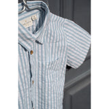 THE NEW Siblings X Luksusbaby Blue Fog Striped Ojo Shirt