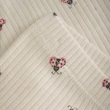 Minymo White Swan Leggings AOP Rib