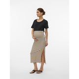 Mama;licious French Oak Mleva Yd Jrs Maxi Skirt Noos