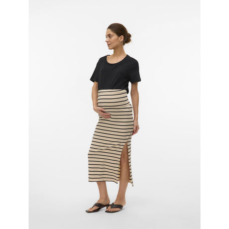 Mama;licious French Oak Mleva Yd Jrs Maxi Skirt Noos