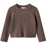 Name It Coffee Quartz Nmfrikine Ls Short Knit Pullover Pb