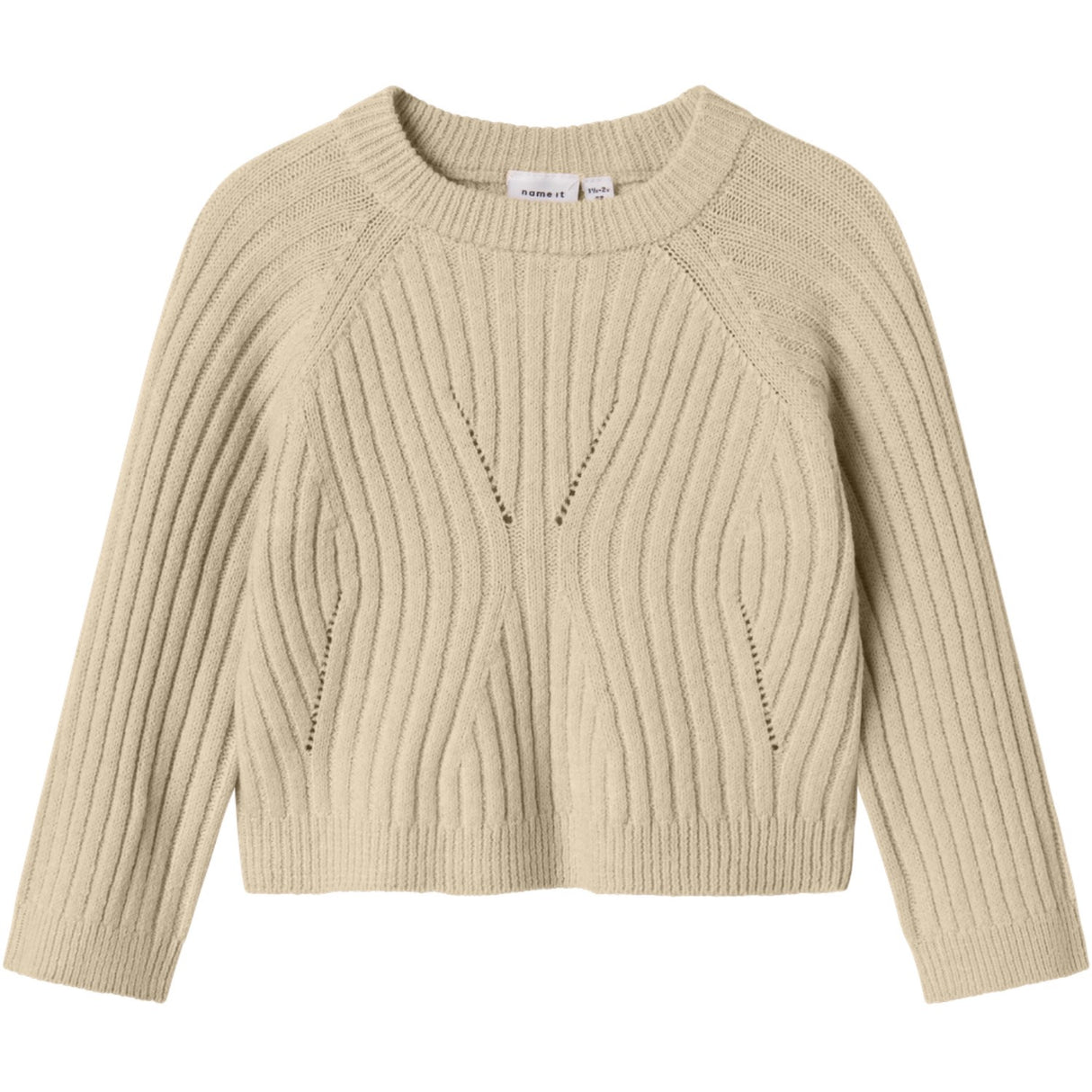 Name It Doeskin Nmfrikine Ls Short Knit Pullover Pb