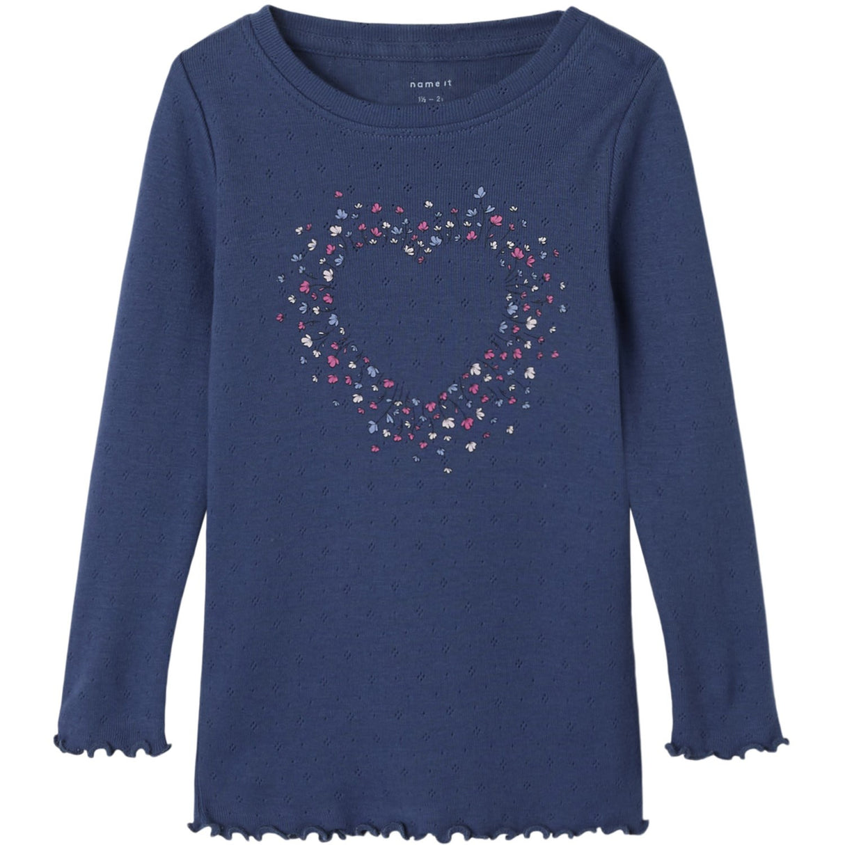 Name It Blue Indigo Nmfnimma Ls Slim Top Pb