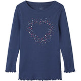 Name It Blue Indigo Nmfnimma Ls Slim Top Pb