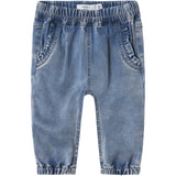 Name It Medium Blue Denim Nbfrose R Frill Jeans 1550-To Noos