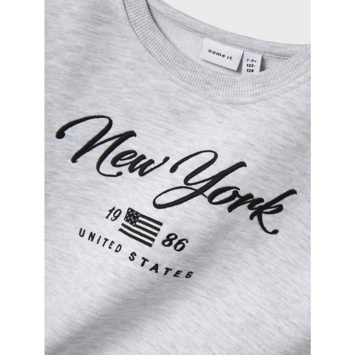 Name It Light Grey Melange Nkmkera Ls Rlx Sweat Unb