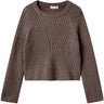Name It Coffee Quartz Nkfrikine Ls Short Knit Pullover P