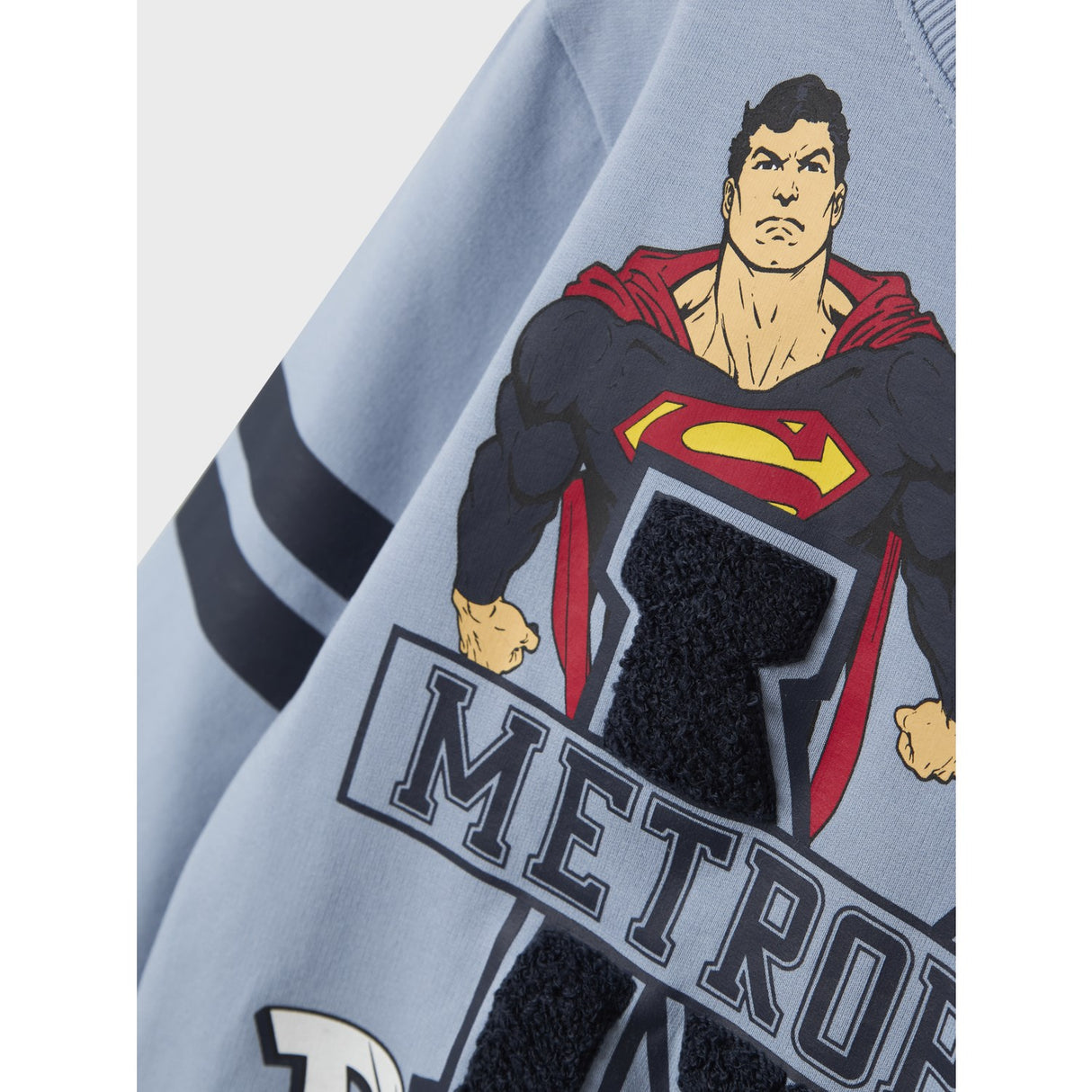 Name It Dusty Blue Nmmjasp Superman Nreg Sweat Unb Wab