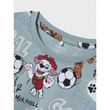 Name It Dusty Blue Nmmjubi Paw Nreg Ss Top Cplg