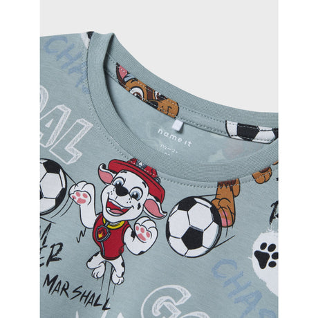 Name It Dusty Blue Nmmjubi Paw Nreg Ss Top Cplg