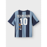 Name It Dusty Blue Nmmjakari Paw Nreg Poly Top Cplg