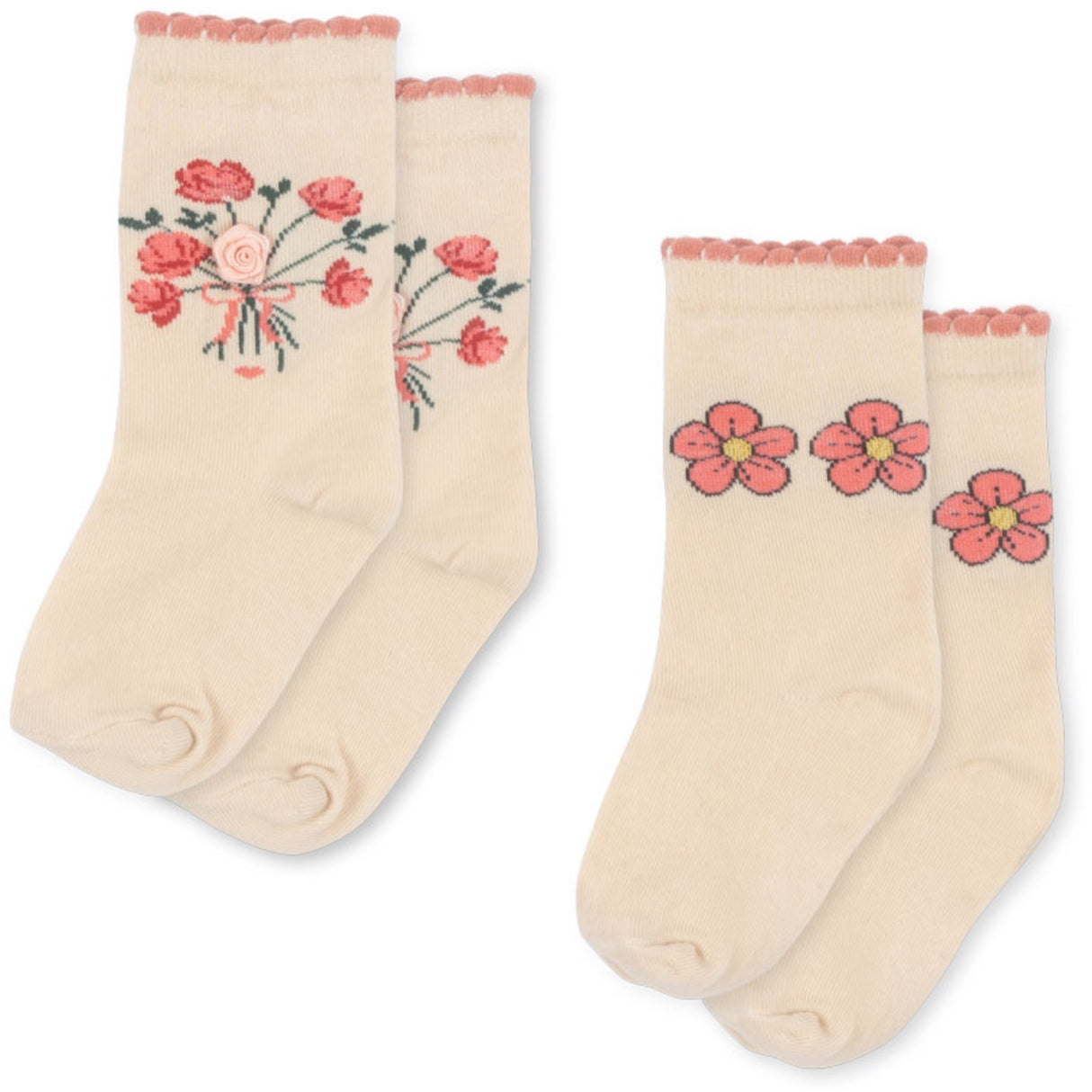 Konges Sløjd Rose Mix 2 Pack Rose Socks