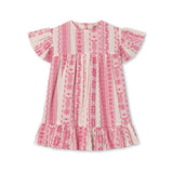 Fliink Cloud Dancer Pink Stripe Addie Dress