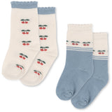 Konges Sløjd Cherry Mix 2 Pack Cherry Socks
