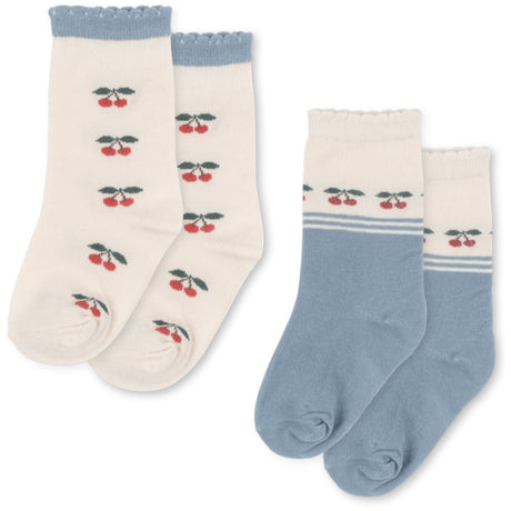 Konges Sløjd Cherry Mix 2 Pack Cherry Socks