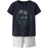 Name It Dark Sapphire Nmmjaspen Ss Shorts Set Pb