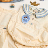 Konges Sløjd Ashley Blue Celebration Sailor Romper GOTS